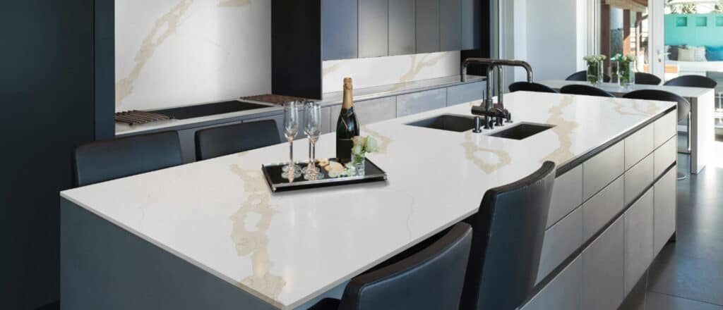 Calacatta Leon Gold quartz