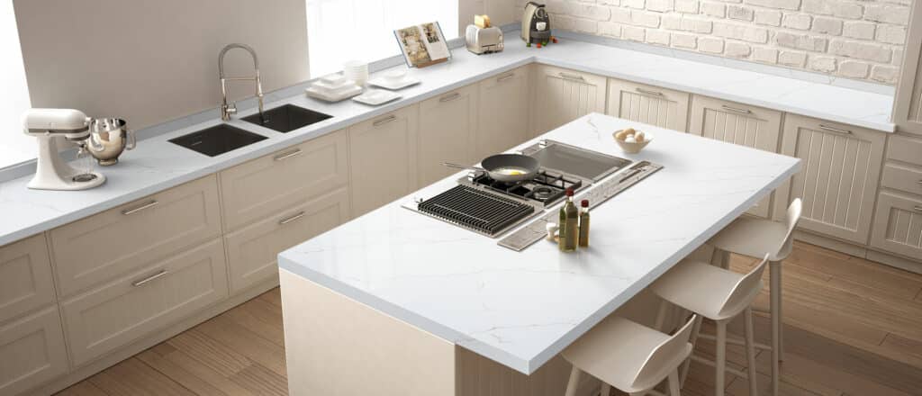 Calacatta Miraggio Gold quartz