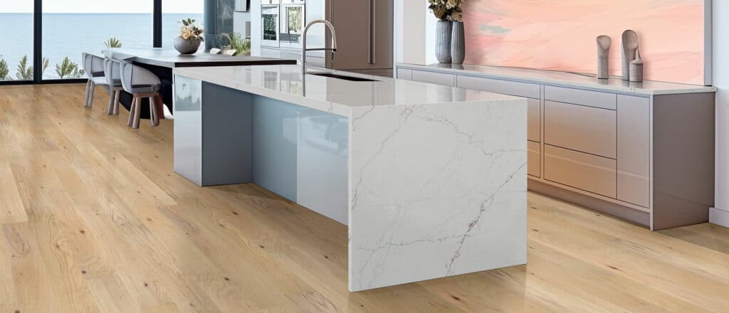 Calacatta Miraggio Seaglass quartz