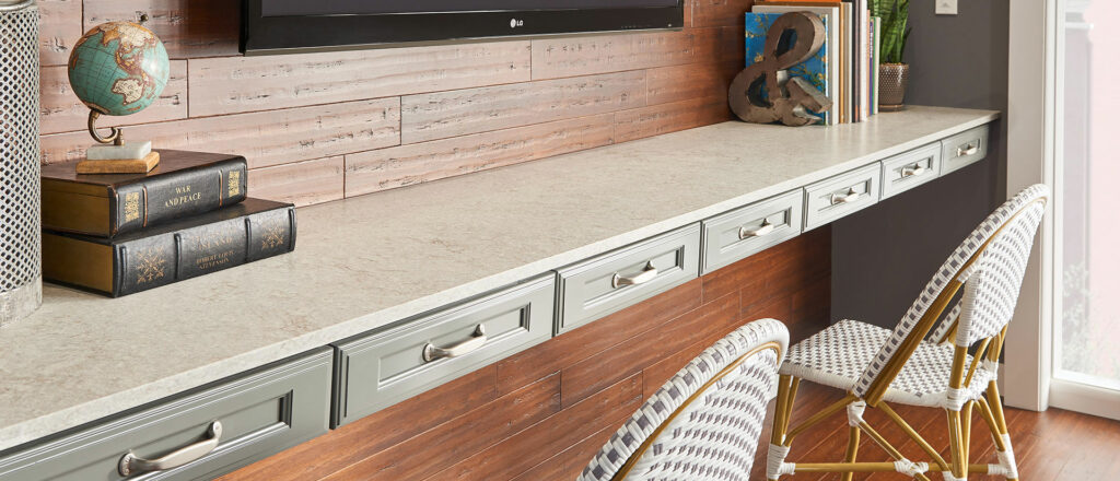 Gray Lagoon Concrete Finish quartz
